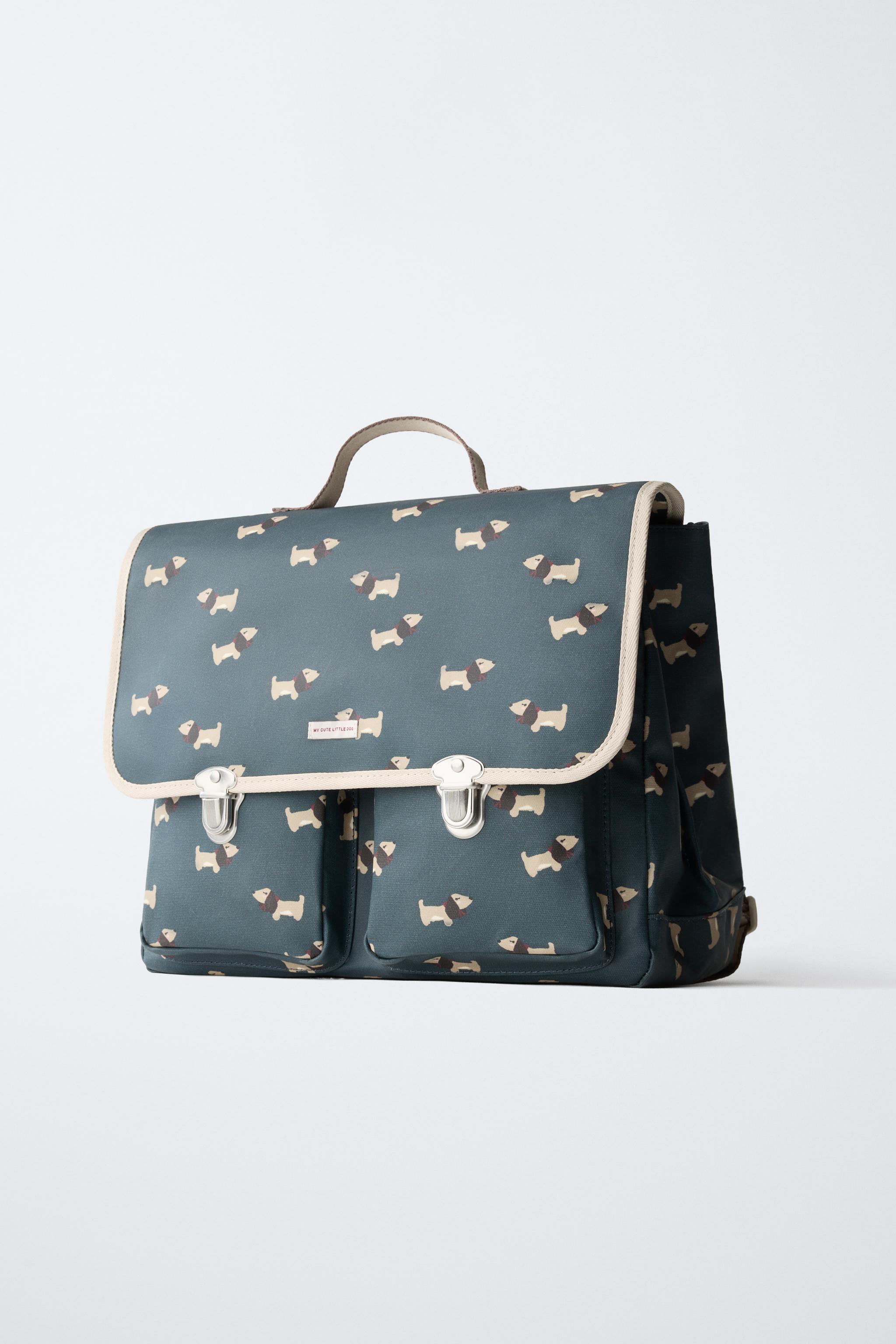 PUPPY PRINT CONVERTIBLE BACKPACK